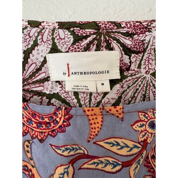 By Anthropologie Sonrisa Paisley Blouse Size Medium - Picture 6 of 6